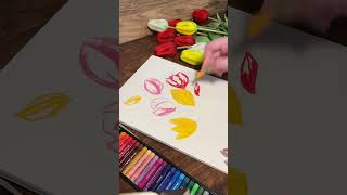 How to: Color with oil pastels