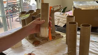 Breakdown a cake to create individual shots