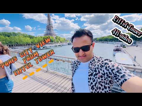 Eiffel Tower | View from the Eiffel Tower  Top | Paris Vlog | 4K video