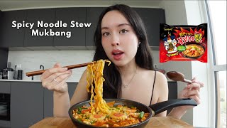 cheesy samyang noodles stew