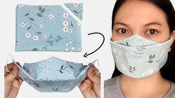 5 Minutes!! Fast and Easy No Fog on Glasses 3D Face Mask!