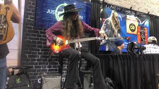 Video thumbnail of "Justin Johnson tearin it up at NAMM 2019"