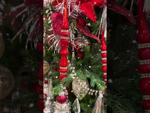 Raz 12" Red Jeweled Glass Finial Christmas Ornament 4324533
