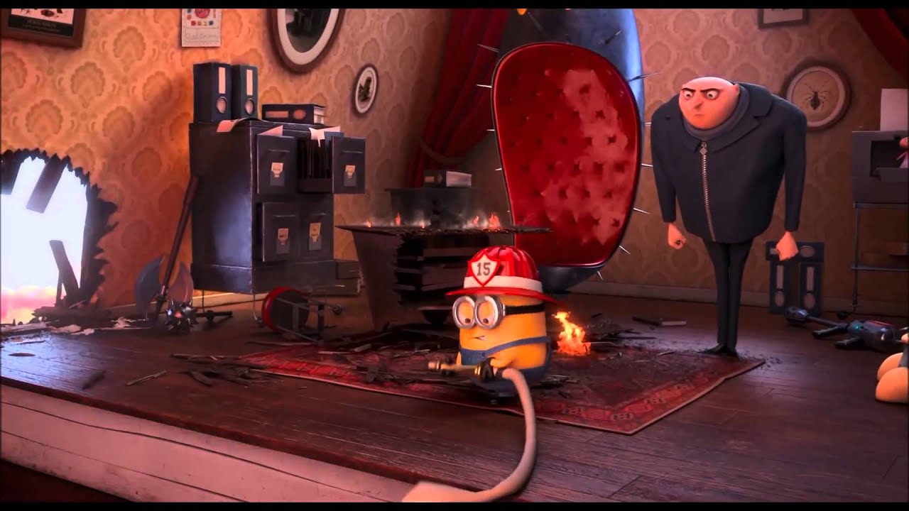 Despicable Me 2 - Firefighter Scene Bee Do - YouTube