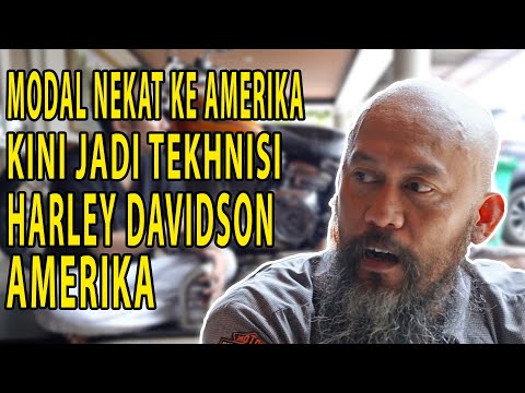 INSPIRATIF !! BERAWAL DARI MIMPI KE AMERIKA, KINI JADI TEKNISI HARLEY DAVIDSON AMERIKA