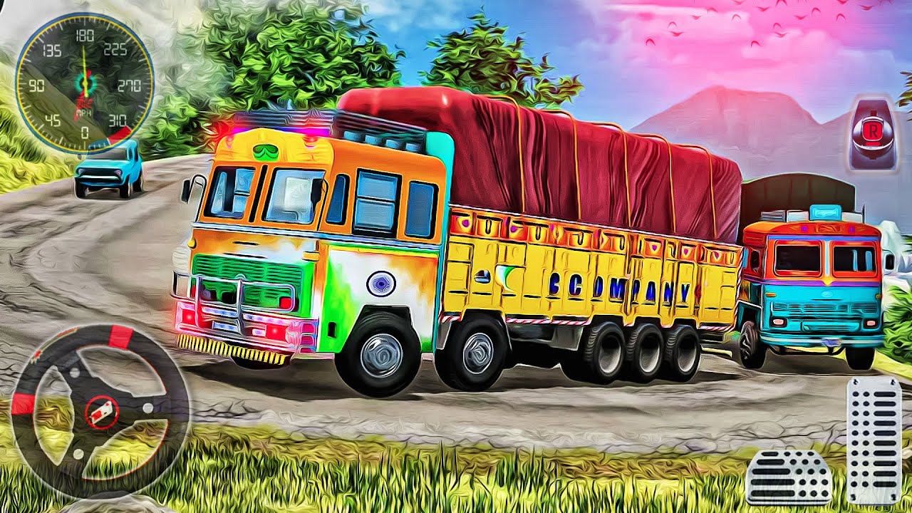 Indian Truck Offroad Cargo Sim - Real Transport Truck Drive - Android GamePlay