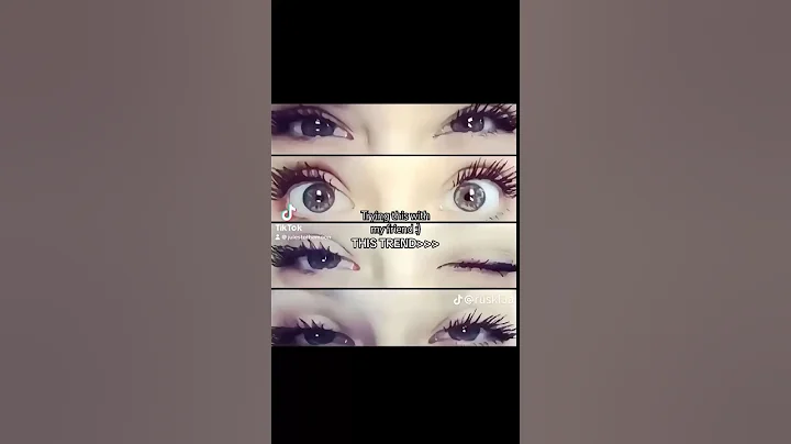 Trying the eye trend w/ my friend | #eyes #trending #blowup #fyp #eyetrend #friends #lashes #viral