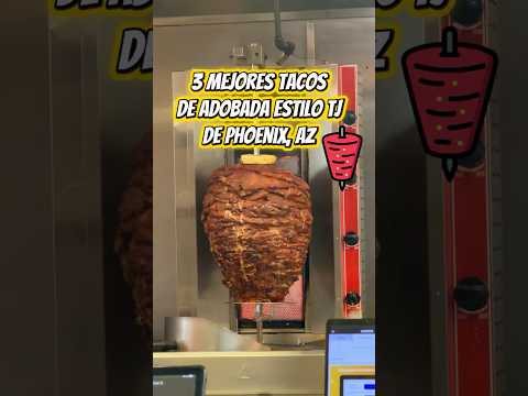 Video thumbnail: Los 3 mejores tacos de adobada estilo Tijuana en 📍Phoenix 🌮🌮🌮