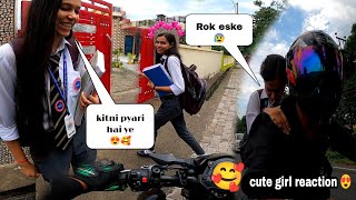 College girl reaction😍 Kawasaki Z900🥰 // Mr YaDav