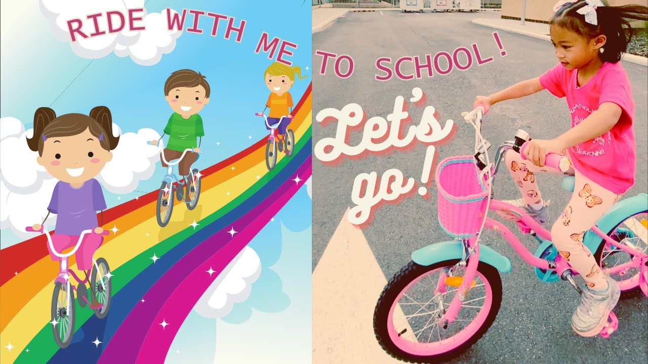 First-Ever Bike Ride to School Adventure with Ryleigh! | Ride With Me ...
