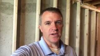 How to frame a wall that has a doorway in it. I have included links for some good nail guns, which are inexpensive and make the 