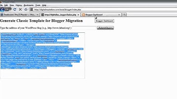 Create Blogger Classic Redirect Template