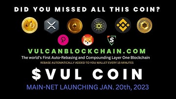 VulcanBlockchain $VUL Coin 2023 (Mainnet Launched Extended to March 1, 2023) #blockchain