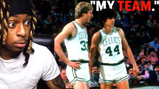 LARRY BIRD TRASH TALKING AS A ROOKIE?! BEST " ALPHA MALE ROOKIE " STORIES | REACTION