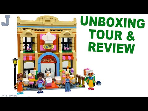 LEGO Friends 2025 Restaurant &amp; Cooking School 42655 Unboxing, Tour, &amp; Review