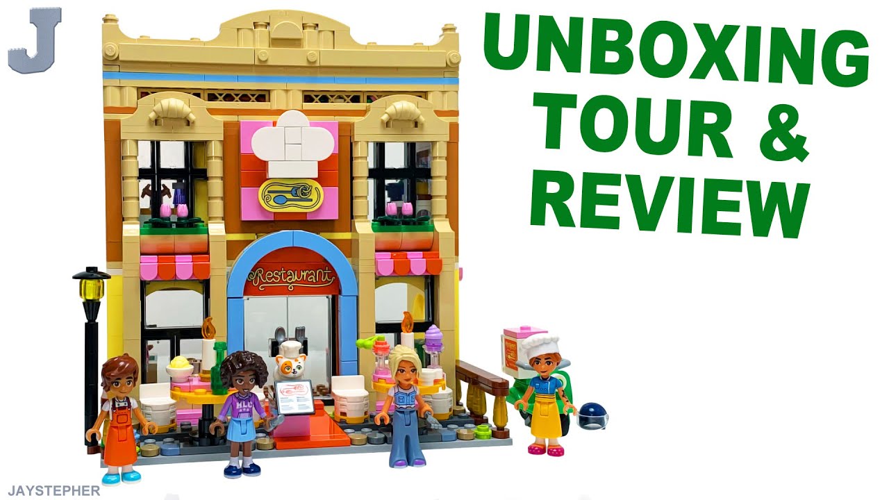 LEGO Friends 2025 Restaurant & Cooking School 42655 Unboxing, Tour