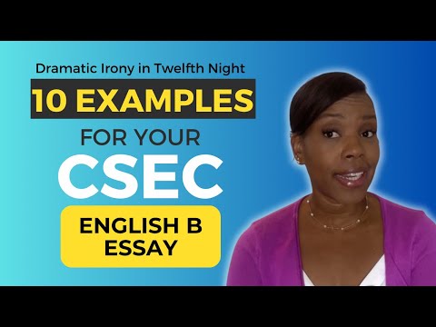 Dramatic Irony In Twelfth Night For CSEC English B Animated