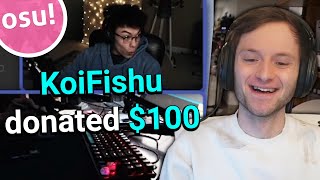 Donating To Small osu! Streamers If They FC