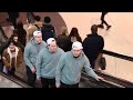 Triplets respawn on escalator prank