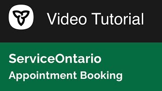 ServiceOntario Accessible Parking Permit Online Appointment Booking Video Tutorial - October 17 2024