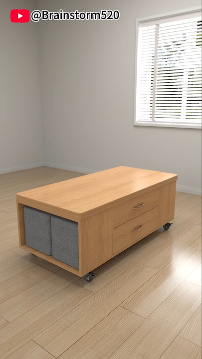 Multifunctional folding coffee table#classicwood#Furniture Design#home