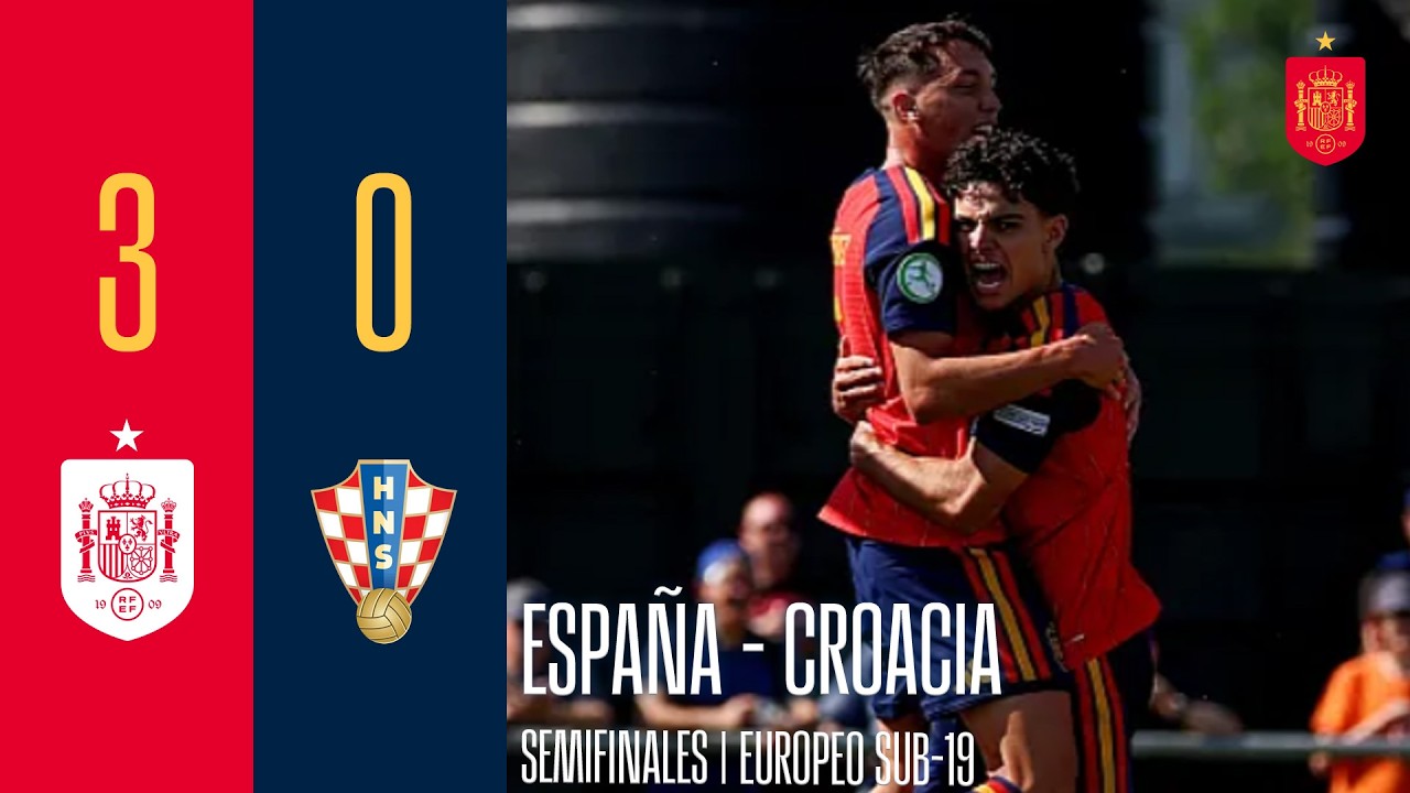 Spain U19 3–0 Croatia U19 full highlights