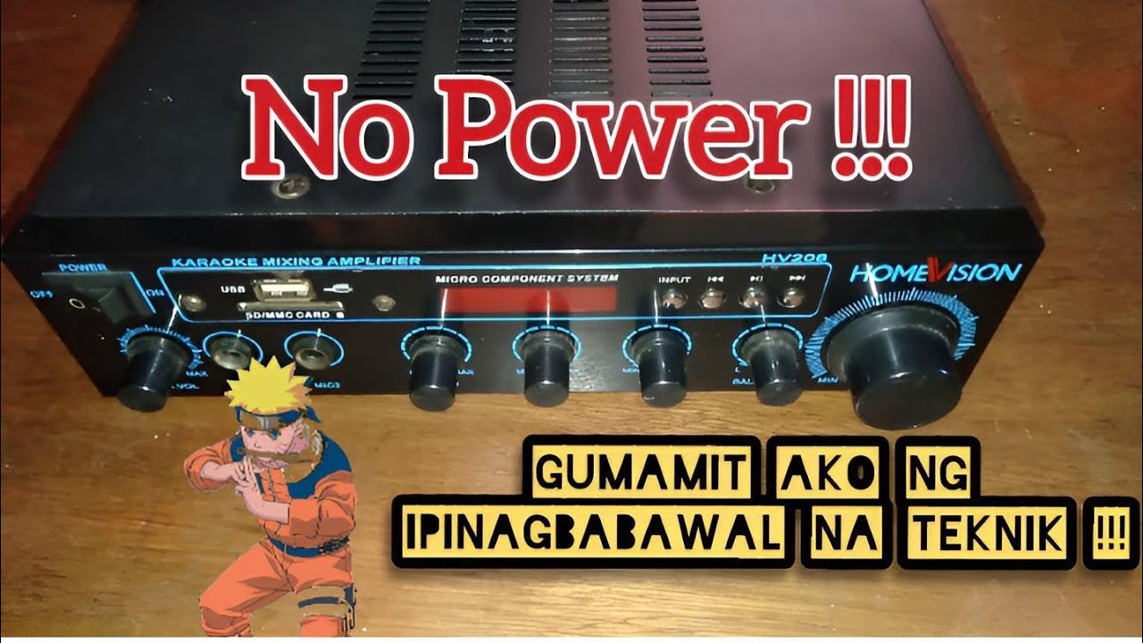 Paano mag Repair ng Home Vision Mini Amplifier No Power?