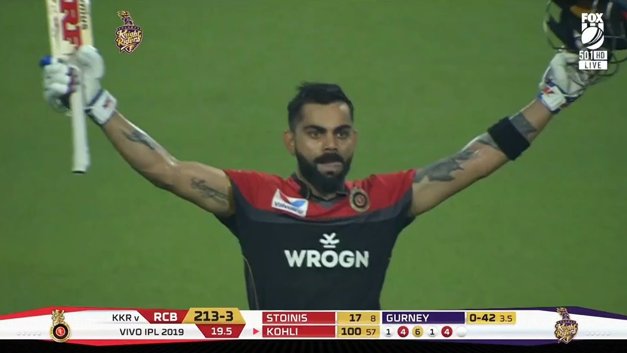 Virat Kohli 100 (58) vs KKR IPL 2019 ... ( Ball-by-Ball ) | Stylish Knock