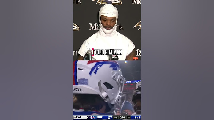 Lamar shared what he and Josh Allen said postgame 👏