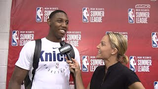 Rj Barrett Sums Up His Summer League Performance With Knicks Nba