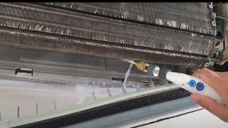 Air Conditioner Cleaning Indoor and Outdoor Unit with Pressure Washer || DIY Split AC Service ||