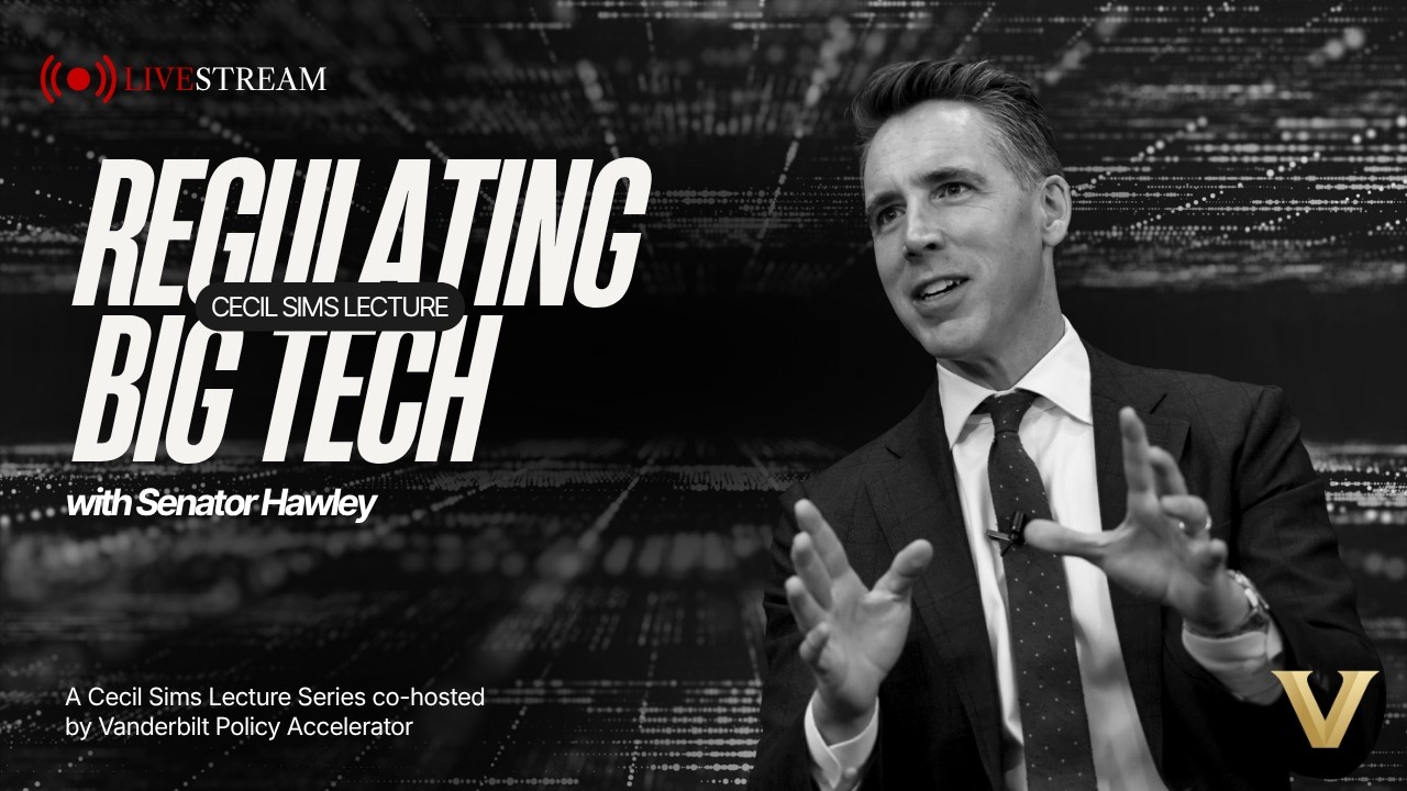 Big Tech & Policy with U.S. Senator Josh Hawley