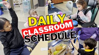 Special Education Daily Classroom Schedule