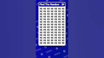 Can You Spot the Number 39? 👀 Quick Puzzle!