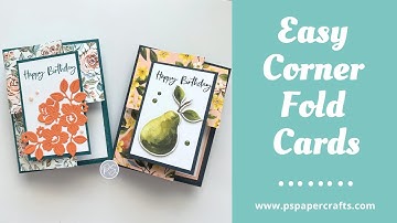How to make Easy Corner Fold Cards