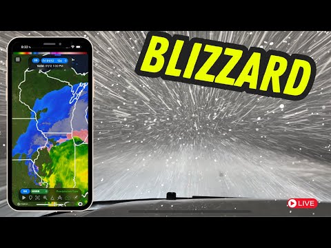 🟥INTENSE BLIZZARD Hits Iowa and Wisconsin ❄️ Live Storm Chaser Weather Coverage
