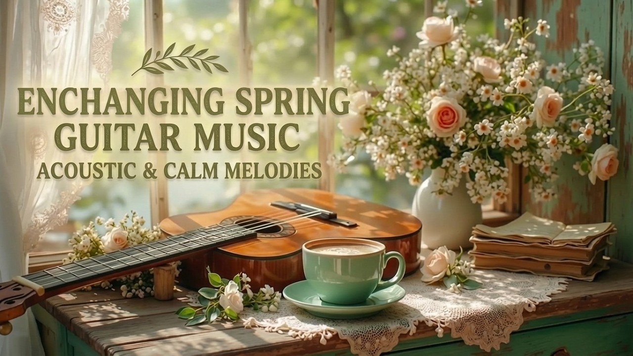 Spring Music Instruments Enchanting Spring Guitar - Peaceful Instrumental for Study, Relaxation ...