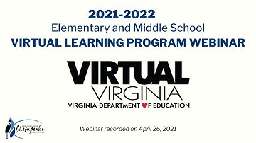 2021-22 Virtual Learning Program for Elementary and Middle School