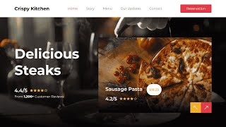 Crispy Kitchen | Restaurant Website Using HTML CSS and JavaScript | Food Website @rjksharma