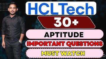 HCL Aptitude Questions #hcltech #aptitudequestions #hirings