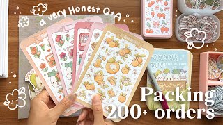 Packing orders + an honest small art business Q&A