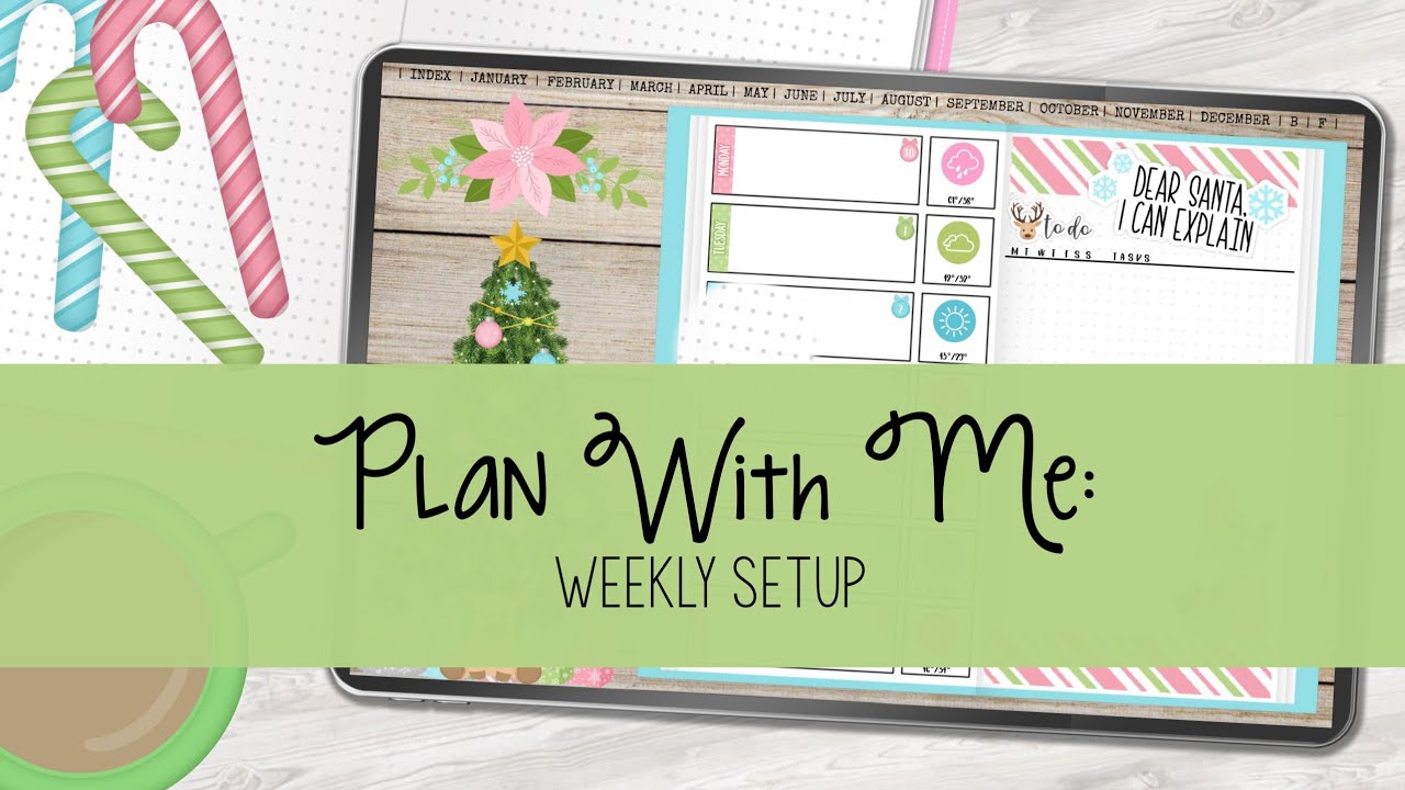 Digital Plan With Me: Weekly Setup | Xodo Digital Planning - YouTube