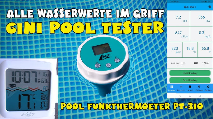 Thermomètre de piscine connecté sans fil PT-400.app