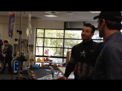 Meeting Chris Pratt and Chris Evans at Seattle Children's Hospital 2015