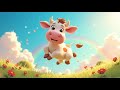 Корова перепрыгнула через радугу 🌈 | Веселая песенка для детей и малышей