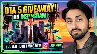 GTA 5 Giveaway 🎁 on 8 June | THE NOOB