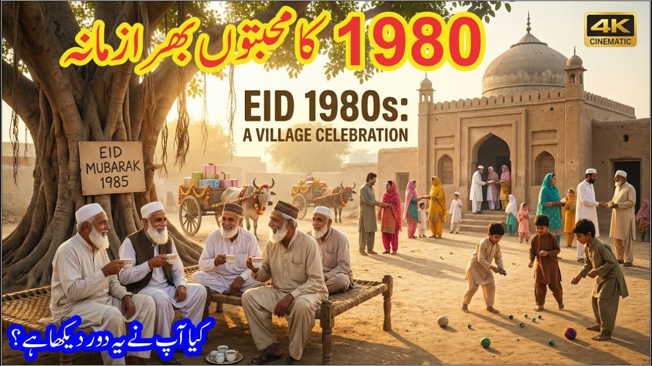 "Wo Purani Eid Aur Sewaiyan | 1980 Village Celebration | Golden Memories 😭"