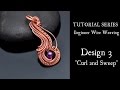 Beginner Wire Wrap Tutorial CURL AND SWEEP PENDANT