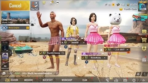 Joining Random Squad Of Girls Like A Bot | | Pubg Mobile
