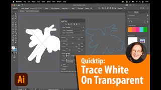 Quick Tip: How to Image Trace a White Shape in a Transparent Image in Illustrator